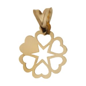 گوشواره طلا 18 عیار زنانه طرح لوزی متداخل